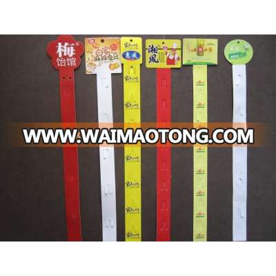 Supermarket Hanging Display Hang Strip Plastic Clip Strips PP Plastic Display Clip Strips